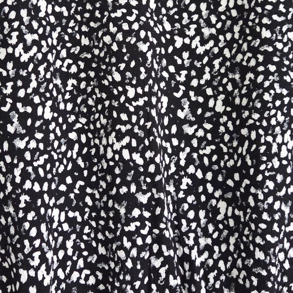 ZARA ✨️ Black and White Patterned Mini Women's Dress Size M - Picture 4 of 11